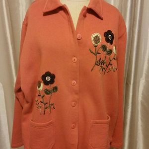 Women's sweater jacket.